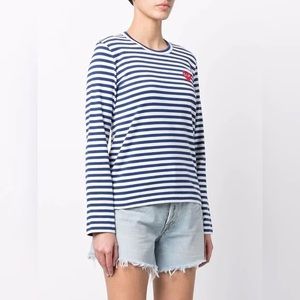Comme des garcons striped tshirt